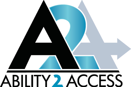 The words Ability 2 Access below a large A 2 A with right arrow