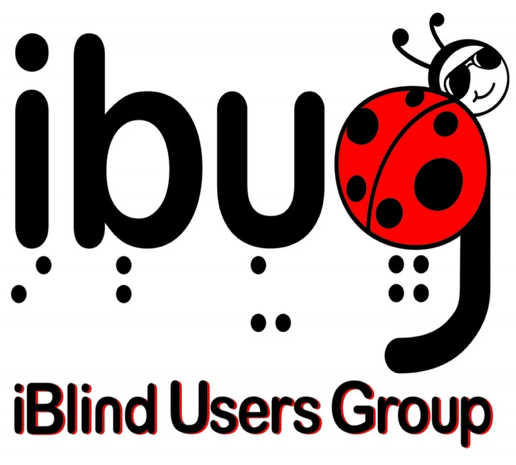 A ladybug forms the letter G in ibug. iBlind Users Group
