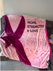 114 - Scentsy Cozy Pink Ribbon Blanket