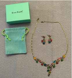 124 - Gemstone Necklace with Matching Earrings