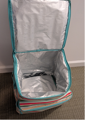 131 - Thirty-One Rolling Cooler - Candy Corner Pattern